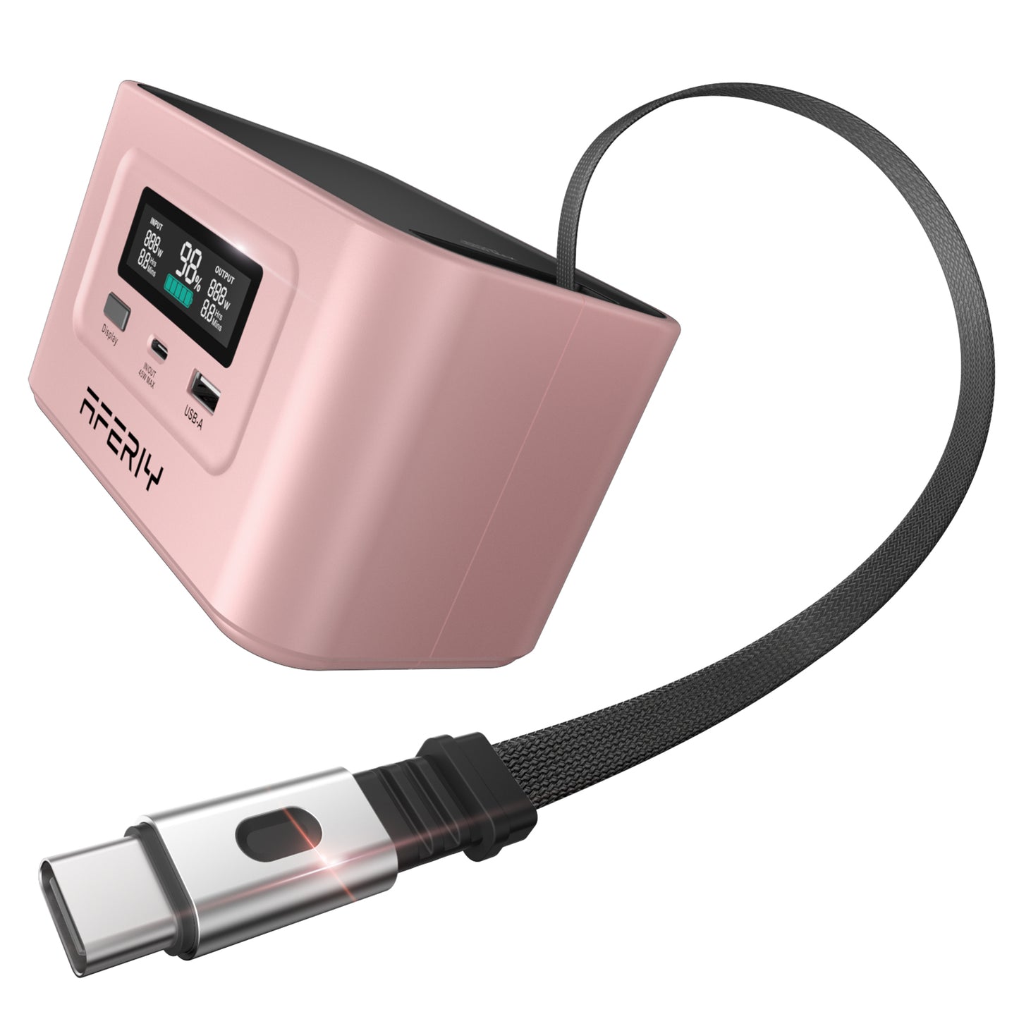 Aferiy Portable Power Station 100W 99.2Wh NANO100 Pink