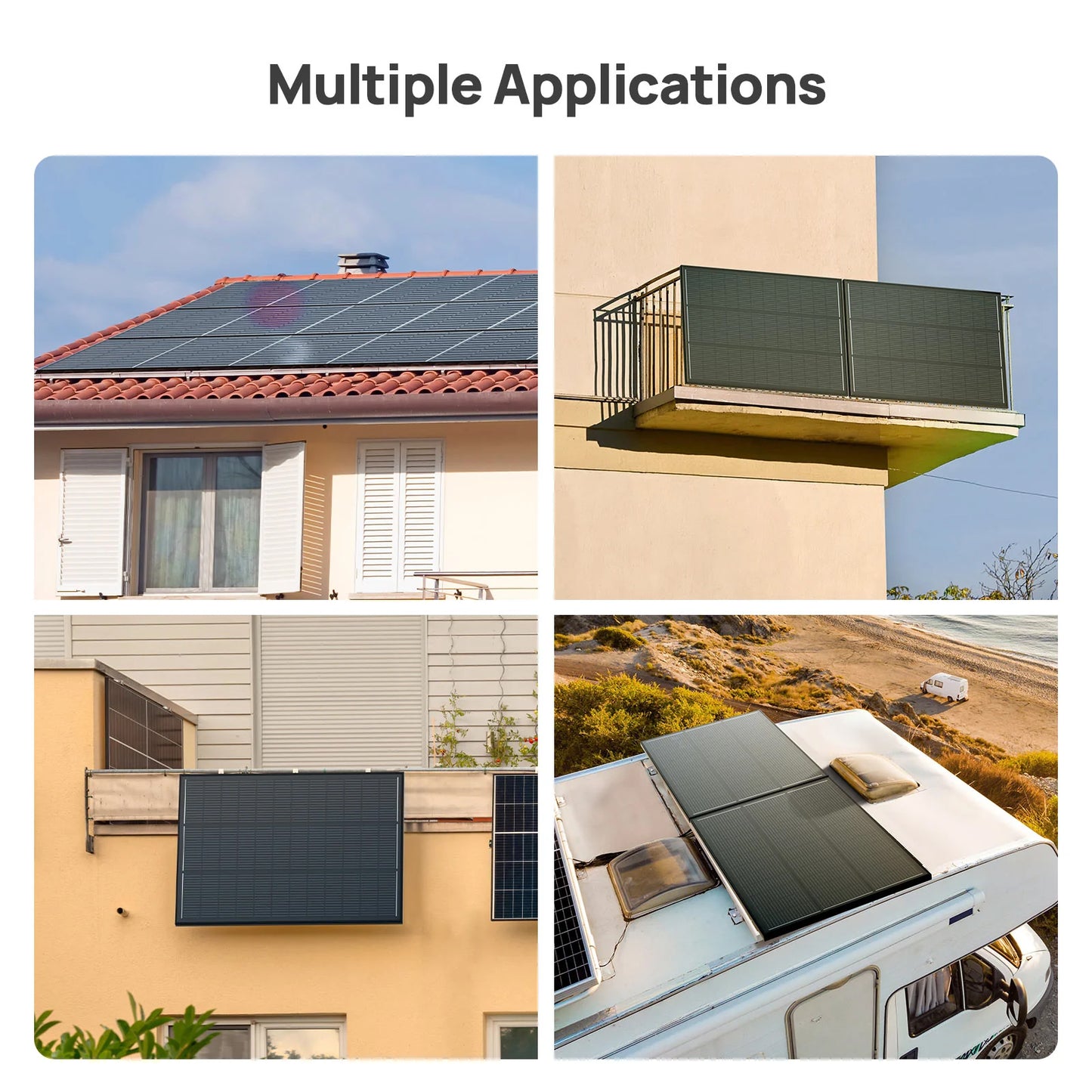 Aferiy 120W Glass Solar Panel Kit