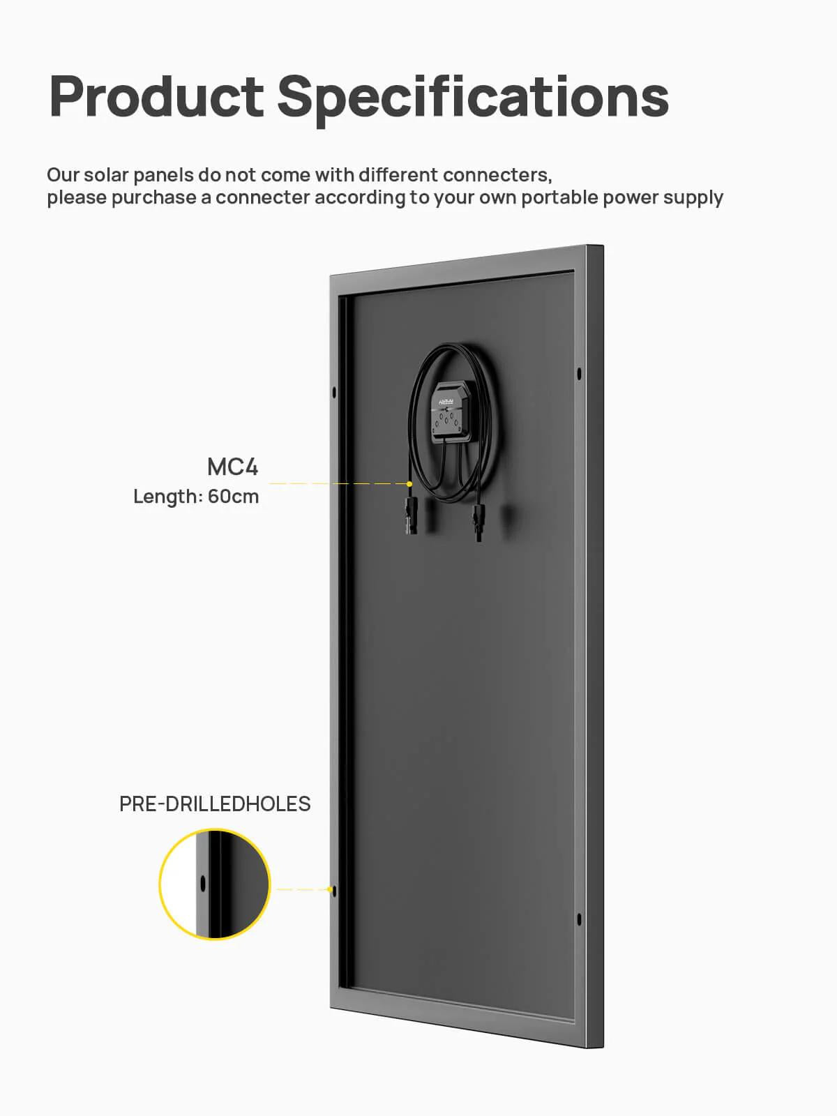 Aferiy 120W Glass Solar Panel Kit