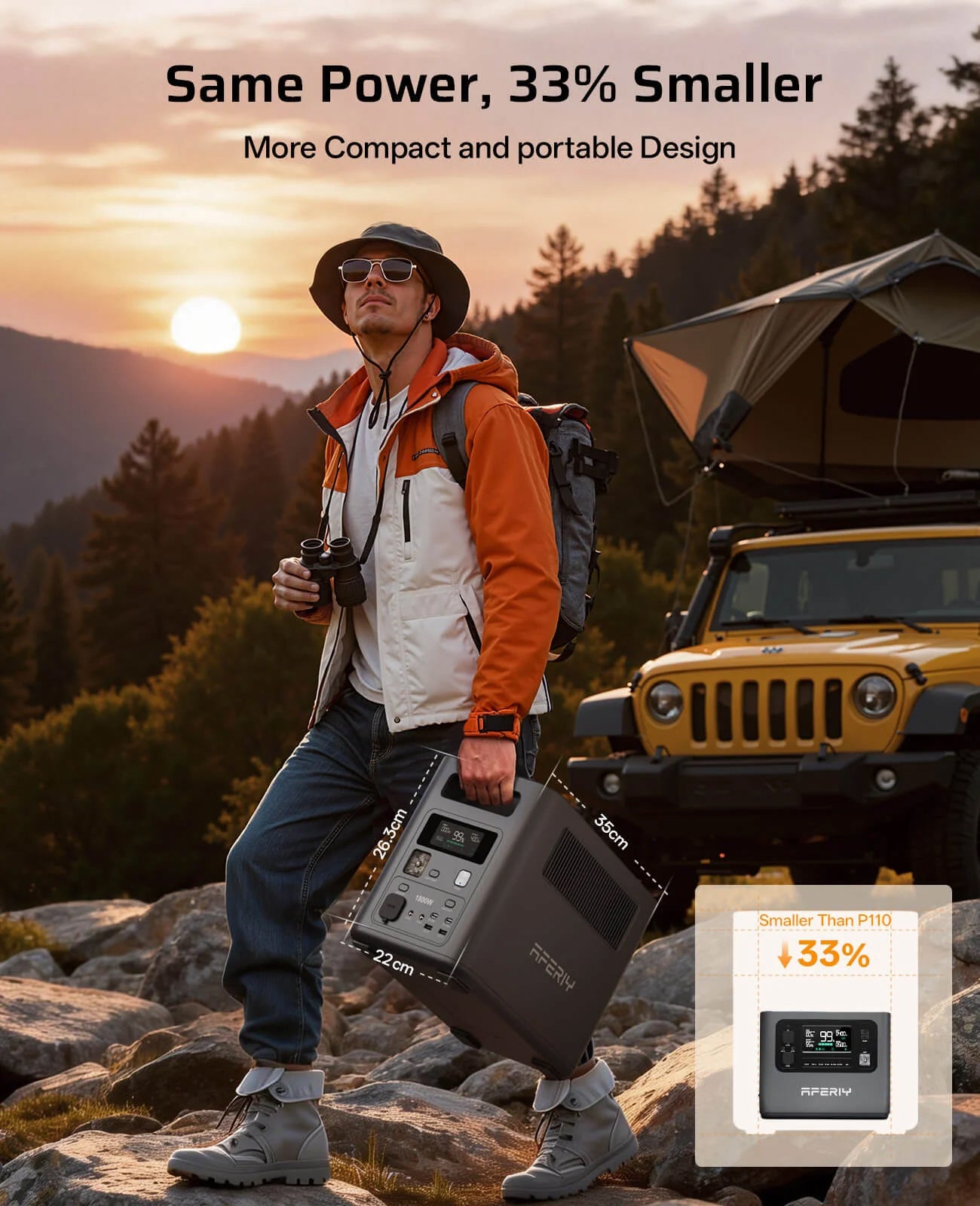 Aferiy P180 Portable Power Station 1800W 1024Wh