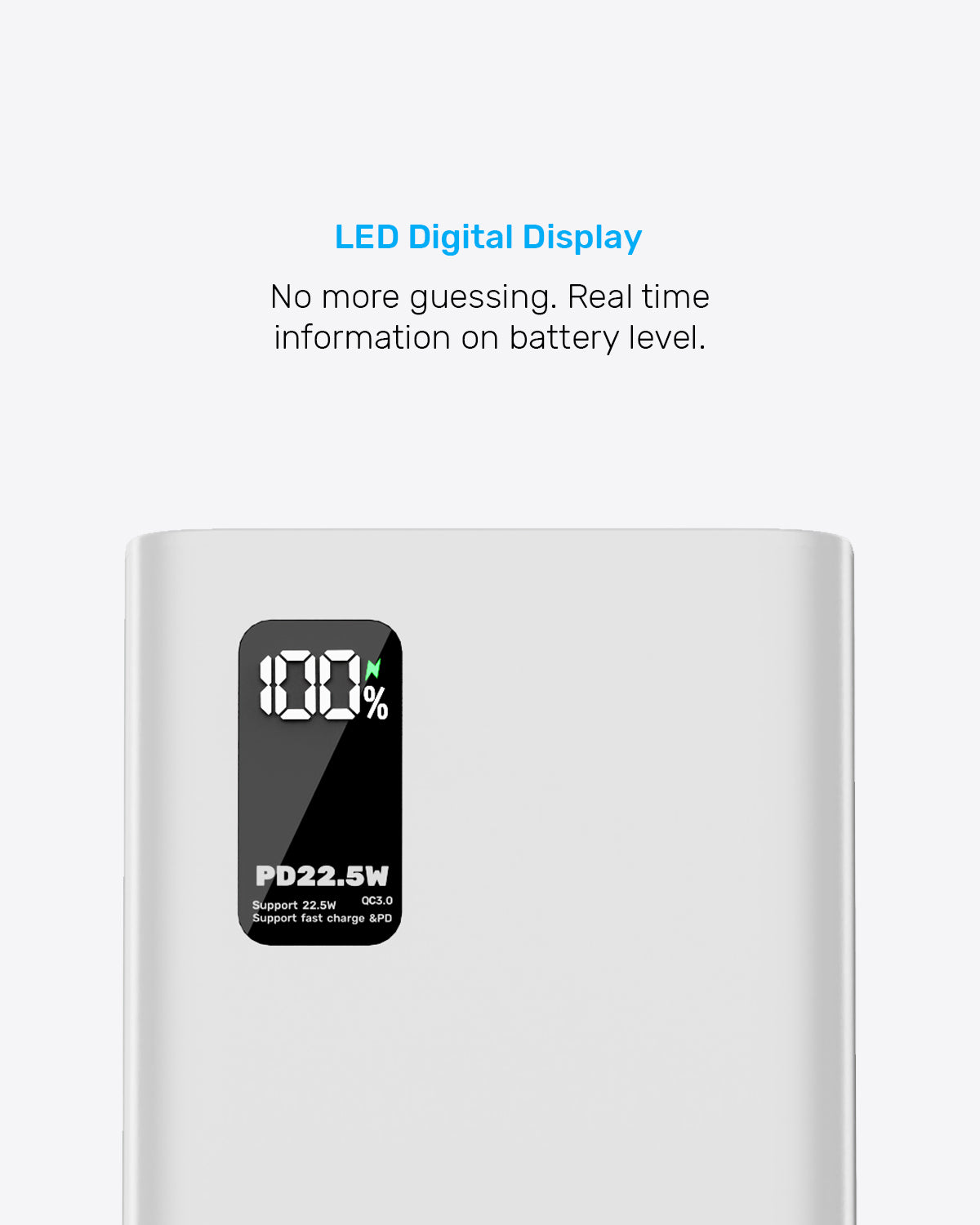 20000MAH Power Bank White