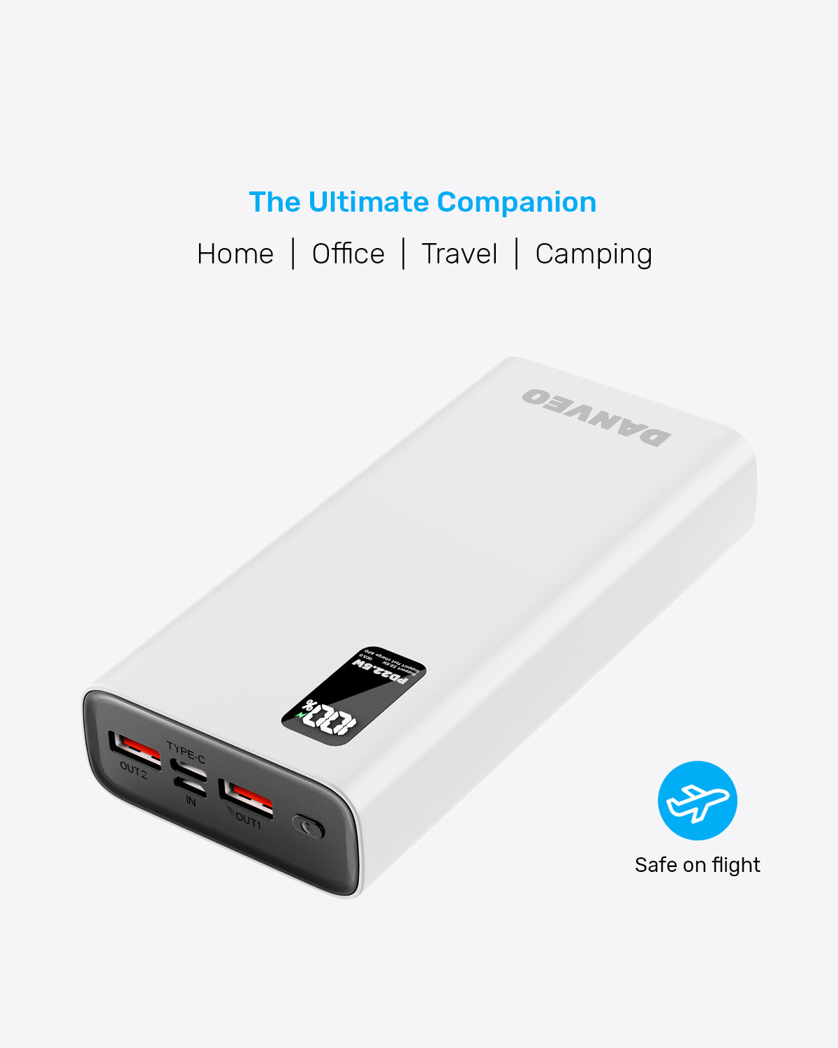 20000MAH Power Bank White