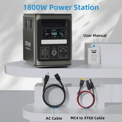EcoPlay Portable Power Station 1800W 1536Wh EP1800