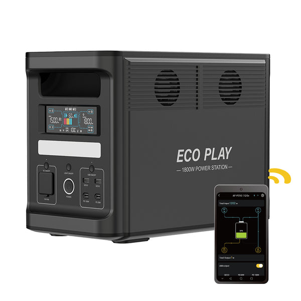 Portable Power Station 1800W 1536Wh Bluetooth - Eco Play EP1800
