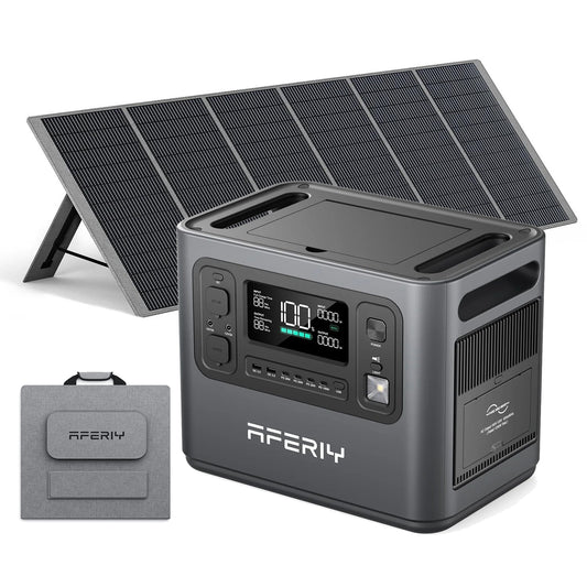 Aferiy P110 Portable Power Station 1200W 960Wh + 400W Solar Panel