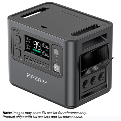 Aferiy P210 Portable Power Station 2400W 2048Wh + 400W Solar Panel