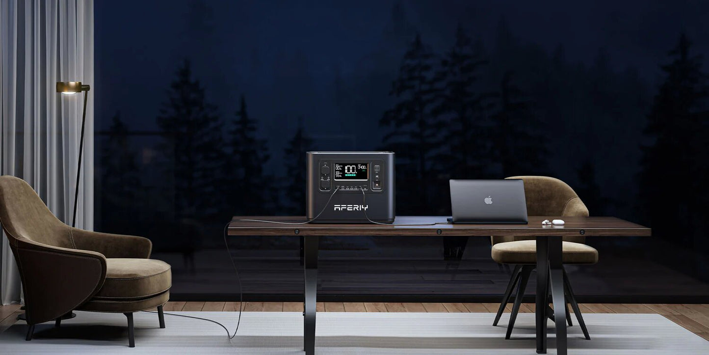 Aferiy P210 Portable Power Station 2400W 2048Wh + 400W Solar Panel