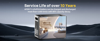 Aferiy P210 Portable Power Station 2400W 2048Wh - Silver