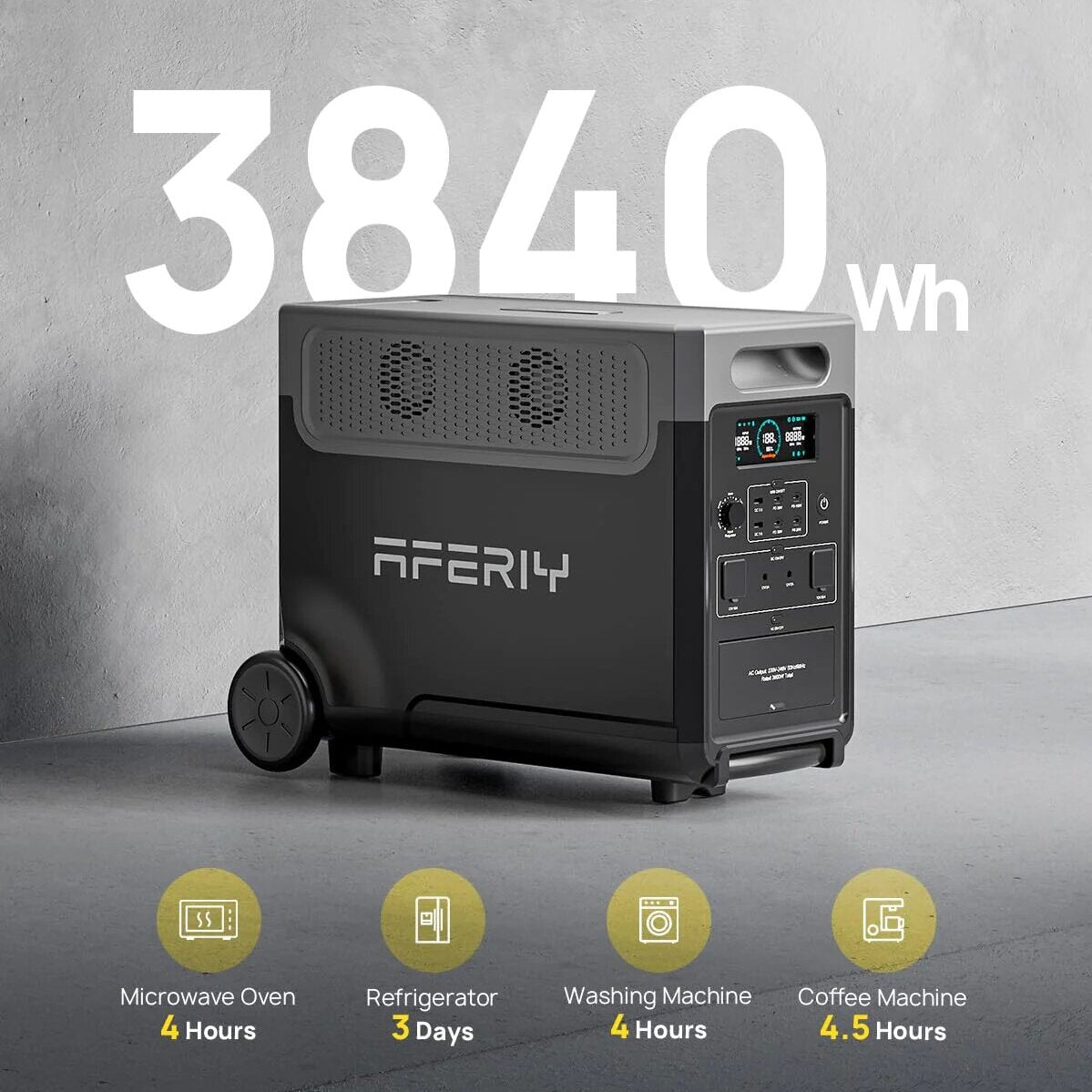 Aferiy P310 Portable Power Station 3600W 3840Wh P310 Expandable