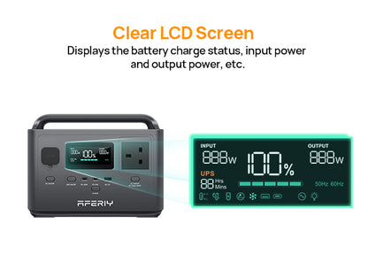 Aferiy Portable Power Station 400W 256Wh P040