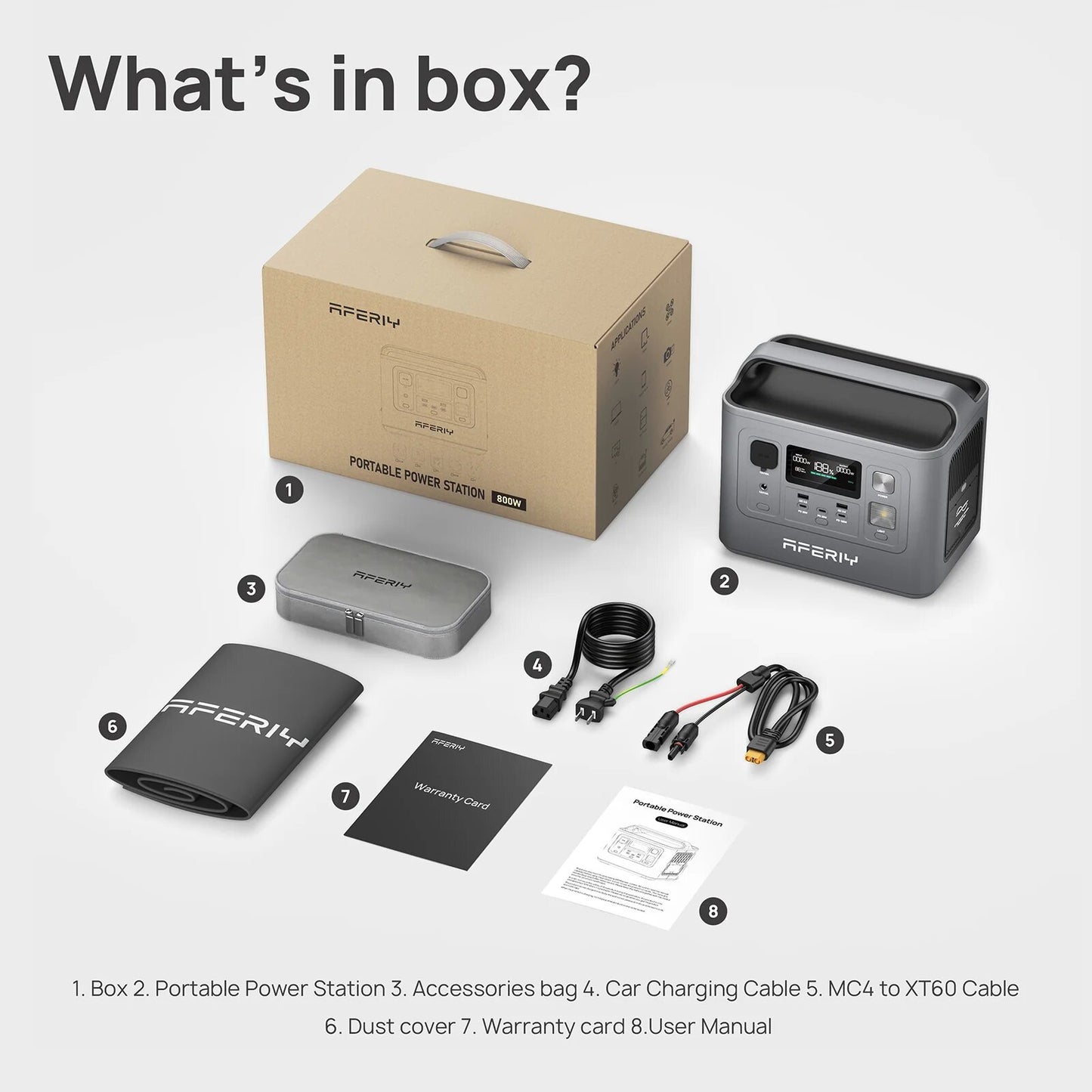 Portable Power Station 800W 512Wh