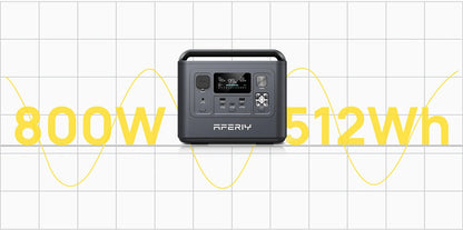 Portable Power Station 800W 512Wh
