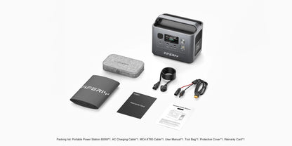 Portable Power Station 800W 512Wh
