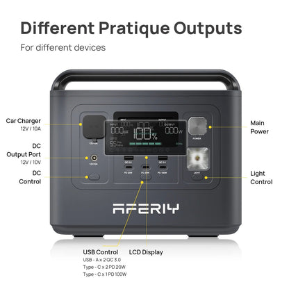 Portable Power Station 800W 512Wh