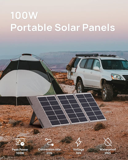 Aferiy Portable Solar Panel Kit 100W 18V
